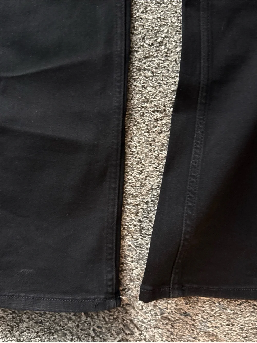 Hollister Skinny Advanced Stretch Black Jeans 36x32 Distressed Knees Men